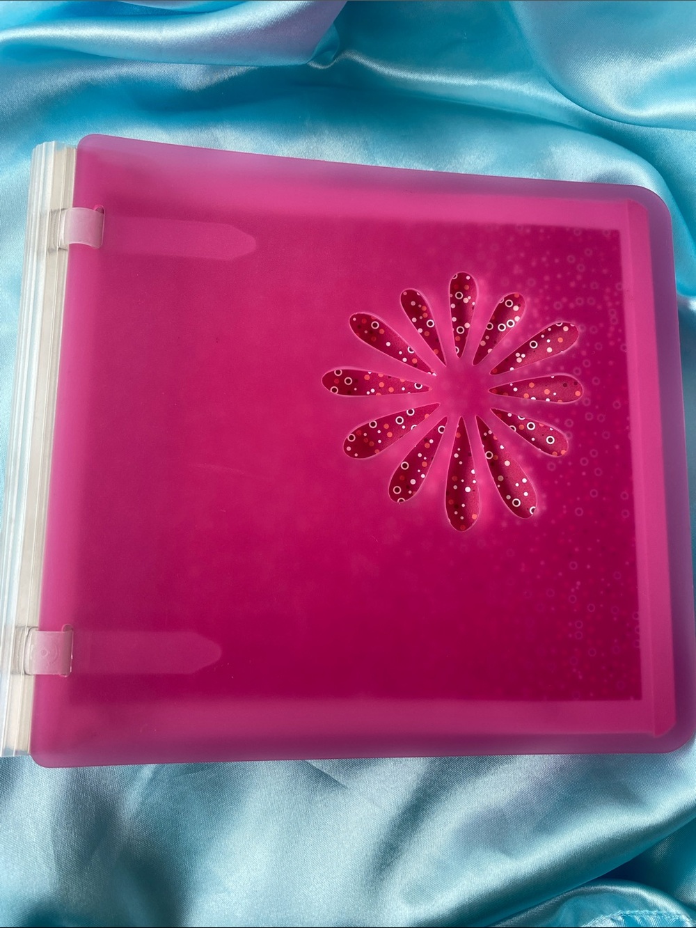 Creative Memories pink 7x7 cutout flower album